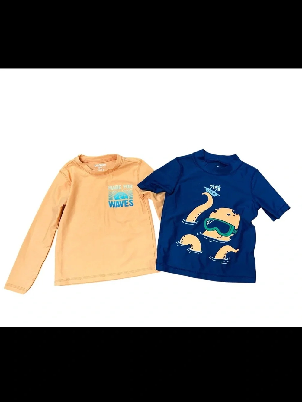 Osh Kosh b’gosh/ Carters toddler boy rashguard lot. Size 3T